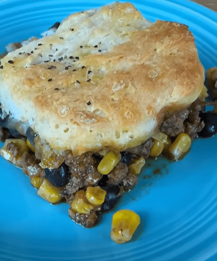 Spicy Beef Cobbler